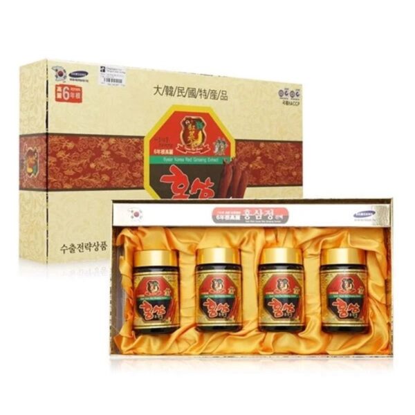 Cao Hồng Sâm Kanghwa Hộp Giấy 4 Lọ x 250g (6year Korea Red Ginseng Extract)