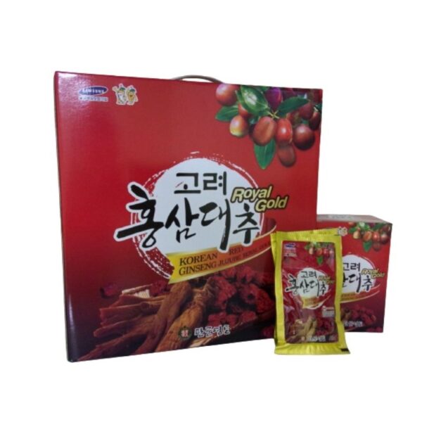 Nước Hồng Sâm Táo Đỏ KANGHWA Hàn Quốc hộp 30 gói * 80ml (Korean Red Ginseng Jujube Royal Gold)