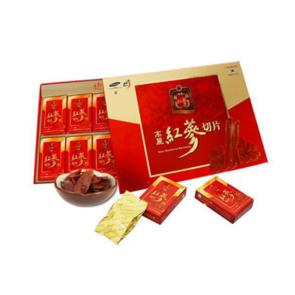 Hồng Sâm thái lát tẩm Mật Ong SAMBOK Hàn Quốc hộp 200g (Honey Sliced Korean Red Ginseng)