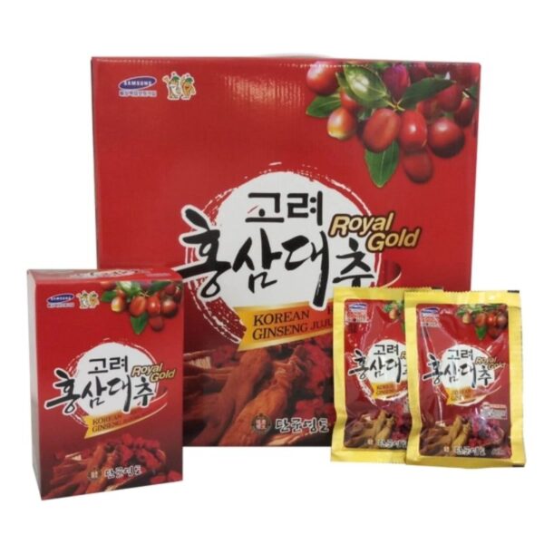 Nước Hồng Sâm Táo Đỏ KANGHWA Hàn Quốc hộp 30 gói * 80ml (Korean Red Ginseng Jujube Royal Gold)