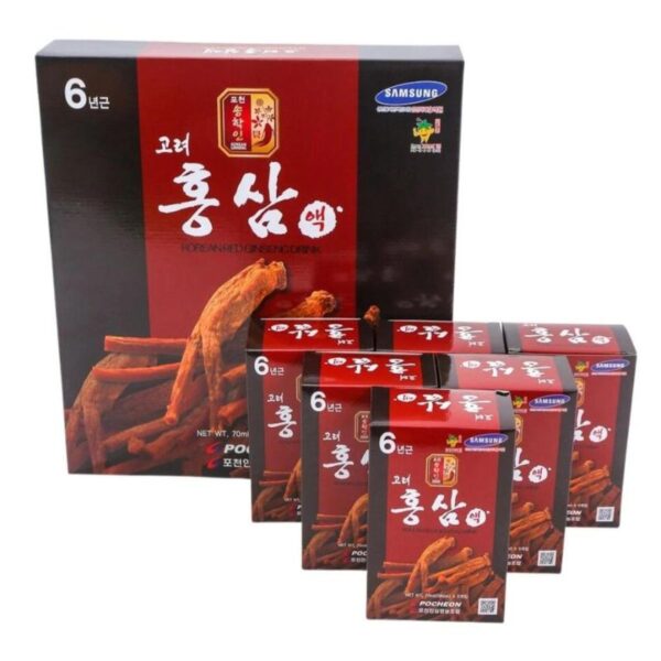 Nước Hồng Sâm POCHEON Hàn Quốc hộp 30 gói * 70ml (Korean Red Ginseng Drink)