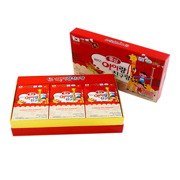 Nước Hồng Sâm trẻ em BIO Hàn Quốc hộp 30 gói * 20ml (Korea Red Ginseng Kid & Friends)