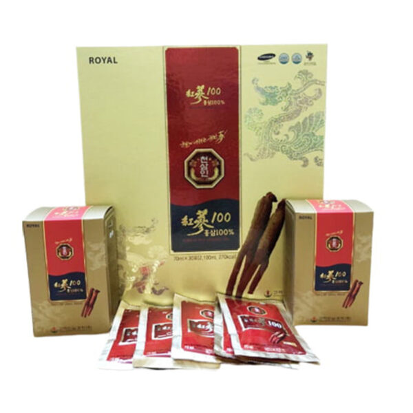 Nước Hồng Sâm nguyên chất 100% BIO Hàn Quốc 30 gói * 70ml (Korean Red Ginseng 100)