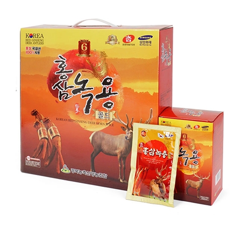 Nước Hồng Sâm Nhung Hươu KYUNGPOOK Hàn Quốc hộp 30 gói * 70ml (Korean Red Ginseng Deer Horn Juice)