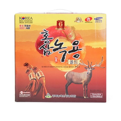 Nước Hồng Sâm Nhung Hươu KYUNGPOOK Hàn Quốc hộp 30 gói * 70ml (Korean Red Ginseng Deer Horn Juice)